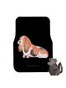 Mr. & Mrs. Panda Autoteppich Hund Basset Hound ohne Spruch in Schwarz