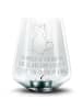 Mr. & Mrs. Panda Glas Kerzenhalter Einhorn Koffer mit Spruch in Transparent