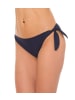 Aquarti Damen Bikinihose seitlich zum Binden in schönen Unifarben in dunkelblau