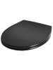 Beliani WC-Sitz PAPURI in Schwarz - (W) 37 x (H) 45 x (L) 45 cm