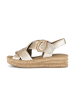 Gabor Plateau Sandalen in gold