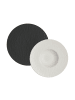 Villeroy & Boch Pasta-Set Manufacture Rock schwarz-weiß in schwarz-weiß