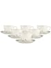 Seltmann Weiden 6er Set Milchkaffeetassen mit Untertassen Savona Provence 340 ml in bunt-beige