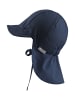 Sterntaler Schirmmütze mit Nackenschutz uni in marineblau
