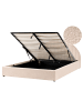 Beliani 2-tlg Doppelbett CHADENET in Beige