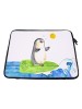 Mr. & Mrs. Panda Notebook Tasche Pinguin Surfer ohne Spruch in Weiß