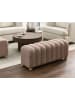 Beliani Bettbank IDYLLWILD in Beige/Braun - (W) 111 x (H) 45 x (L) 39 cm