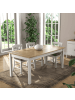 CALICOSY Esstisch NORI in Helles Holz - (W) 180  x (H) 76  x (L) 90  cm