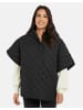 Threadbare Poncho Charlie in Black