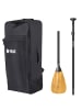YEAZ KIT PLUS trolley-rucksack und carbon/bambus-paddel in schwarz