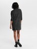 ONLY Strickkleid mit langen Ärmeln ONLJANA Dress Pullover in Dunkelgrau