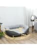 Pawhut Hundesofa Grau 90L x 78B x 25H cm