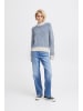 ICHI Strickpullover IHKAMARA LS STRIPE4 - 20119231 in blau