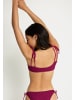 LSCN BY LASCANA Bustier-Bikini-Top in dunkle Beere