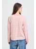 Pulz Langarm PZARLO Regular fit in RED GREY STRIPE