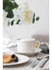 Villeroy & Boch 2er Set Cappuccino Tasse mit Untertasse Cellini 350 ml in weiß