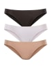 LASCANA Bikinislip in schwarz, weiß, beige