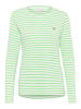 Kaffe Langarm-Shirt Liddy Regular fit in Chalk/Green- Grey Heart