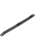 Adeliás Herren Armband – Panzerarmband aus Edelstahl 21,5 cm in schwarz