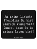 Mr. & Mrs. Panda Mousepad Spruch Liebste Freundin mit Spruch in Schwarz