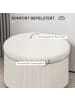 HOMCOM Ottomane-60L x 60B x 41H cm-Beige