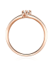 Trilani Ring aus Sterling Silber mit Zirkonia in roségold