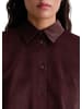 Marc O'Polo Samtbluse fitted in Black Cherry