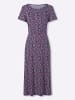 WITT WEIDEN Jersey-Kleid in marine-orchidee-bedruckt