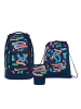 Satch Schulrucksack-Set PACK "Crazy Twist" 3-teilig in Blau/Rosa/Grün