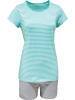 REDBEST Single-Jersey Shorty in mint/hellgrau