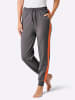 WITT WEIDEN Dehnbund-Hose in anthrazit-orange