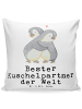 Mr. & Mrs. Panda 40x40 Kissen Pinguin Bester Kuschelpartner der ... in Weiß