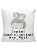 Mr. & Mrs. Panda Kissen 40x40 Pinguin Bester Kuschelpartner der ... in Weiß
