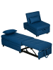 HOMCOM Schlafsessel-65,5L x 104B x 81H cm-Blau