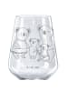 Mr. & Mrs. Panda Rotwein Glas Koala Familie ohne Spruch in Transparent