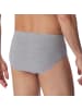 Schiesser Slip 3er Pack in Schwarz/Blau/Grau