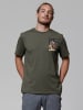 wat? Apparel T-Shirt Tarot The Chariot in Khaki