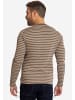 elkline Sweatshirt Freejazz in mudbrown - sand