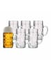 Stölzle 12er Set Bierkrüge Isar 0,5l + 1l transparent in transparent