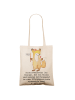 Mr. & Mrs. Panda Shopper Bag Sozialarbeiterin Erfolg mit Spruch in Creme