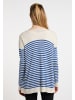 DreiMaster Maritim Damen Cardigan in Wollweiss Blau