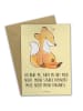 Mr. & Mrs. Panda Klappkarte Fuchs Multiple Sklerose mit Spruch in Gelb Pastell