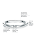 Trilani Ring aus Sterling Silber mit Diamant in silber