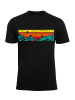 Cotton Prime® T-Shirt mit Bergen Lets Hiking in schwarz