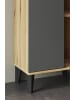 Furn.Design Badmöbel-Set 3-teilig grau, Evoke Eiche, Badkombination, 121 x 190 cm