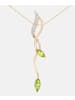 Diamant L'éternel Halskette mit Anhänger aus 375 Gelbgold mit Diamant mit Peridot