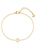 Glanzstücke München Armband Kleeblatt aus Edelstahl in gelbgold in gelbgold