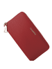 Lazarotti Bologna Leather XL Zip-Around Geldbörse Leder 19 cm in red