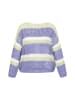 VIRITA Women Sweater in Offwhite Light Green Blue