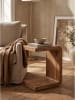 KADIMA DESIGN Beistelltisch kantig, Massivholz, handgefertigt, für Wohnzimmer